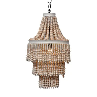 Emac & Lawton BANGALOW - 1 Light Beaded Chandelier-Emac & Lawton-Ozlighting.com.au