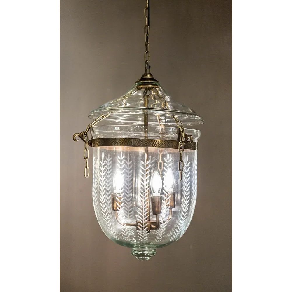 Emac & Lawton BELL JAR - 3 Light S/M Ceiling Pendant-Emac & Lawton-Ozlighting.com.au