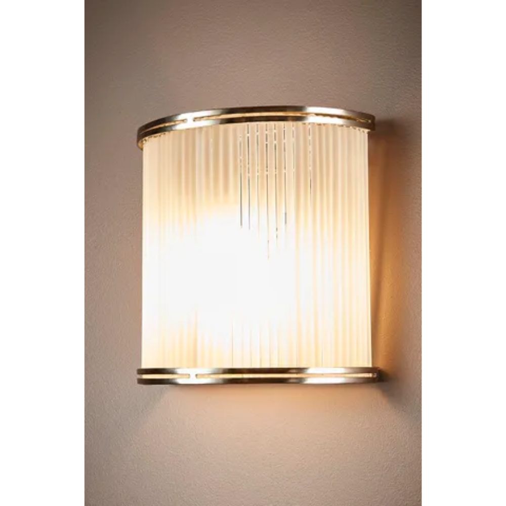 Emac & Lawton INANDA - Half Round Frosted Glass Tubes Interior Wall Light-Emac & Lawton-Ozlighting.com.au