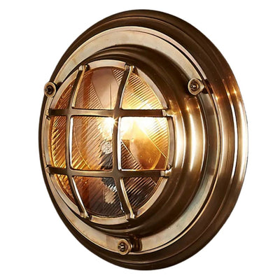 Emac & Lawton JERVIS - Round Exterior Porthole Marine Bunker Wall / Ceiling Light IP54-Emac & Lawton-Ozlighting.com.au