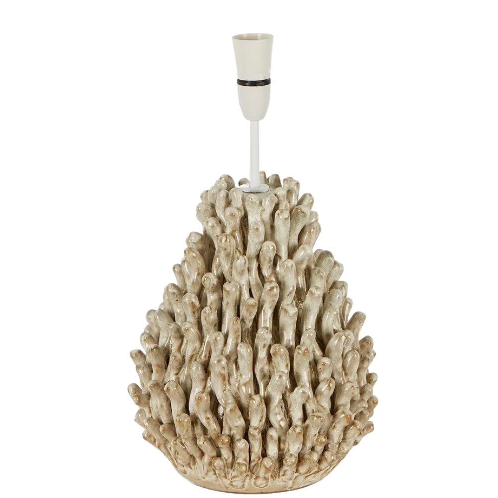 Emac & Lawton KARIBA ANENOME Table Lamp Base Only - 25W, Ceramic-Emac & Lawton-Ozlighting.com.au