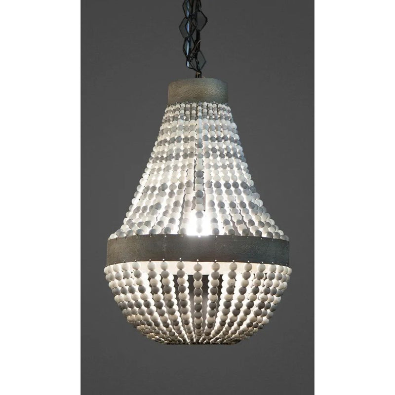 Emac & Lawton KASBAH - 1 Light Beaded Chandelier Pendant-Emac & Lawton-Ozlighting.com.au