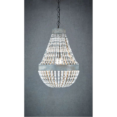 Emac & Lawton KASBAH - 1 Light Beaded Chandelier Pendant-Emac & Lawton-Ozlighting.com.au