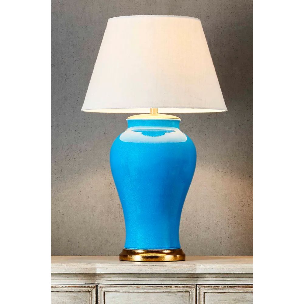 Emac & Lawton KINGSTON - 40W Ceramic Table Lamp Base-Emac & Lawton-Ozlighting.com.au