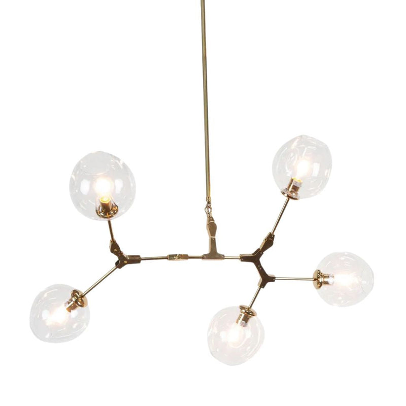 Emac & Lawton LINDSEY ADELMAN - GOLD 5 HEAD - 25W Bubble Pendant-Emac & Lawton-Ozlighting.com.au