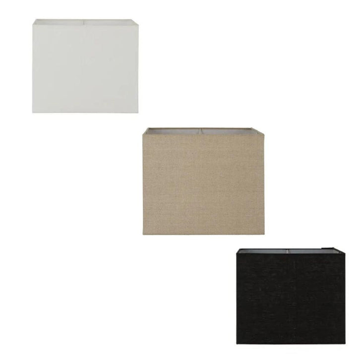 Emac & Lawton - Linen Square Lamp Shade Only-Emac & Lawton-Ozlighting.com.au