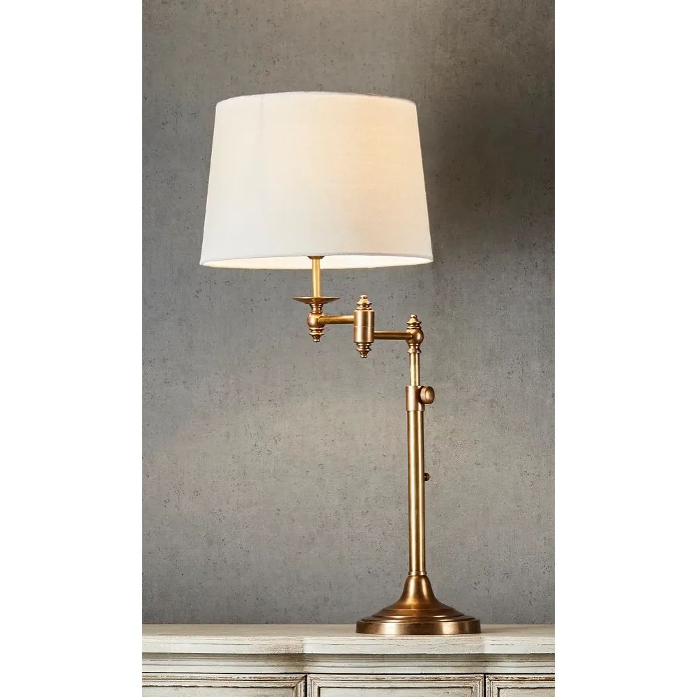 Emac & Lawton MACLEAY Table Lamp Base - 40W, Swing Arm-Emac & Lawton-Ozlighting.com.au