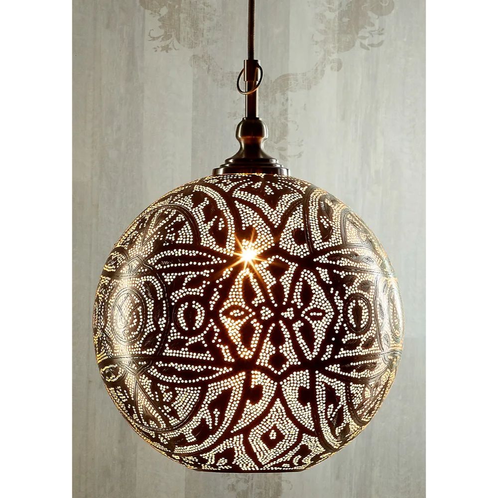 Emac & Lawton MOROCCAN - 1 Light Ball Ceiling Pendant-Emac & Lawton-Ozlighting.com.au