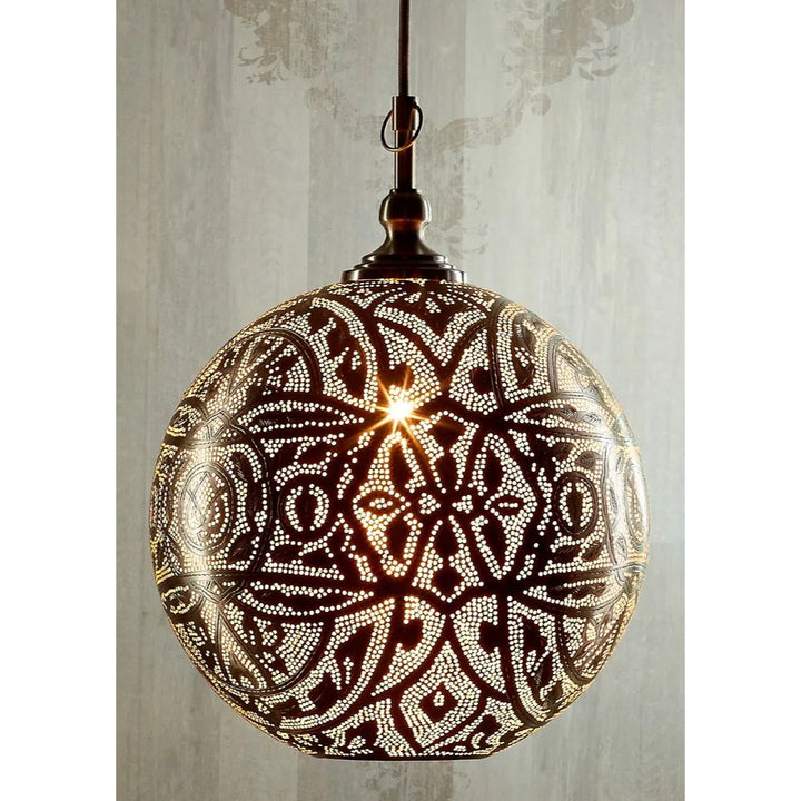 Emac & Lawton MOROCCAN - 1 Light Ball Ceiling Pendant-Emac & Lawton-Ozlighting.com.au