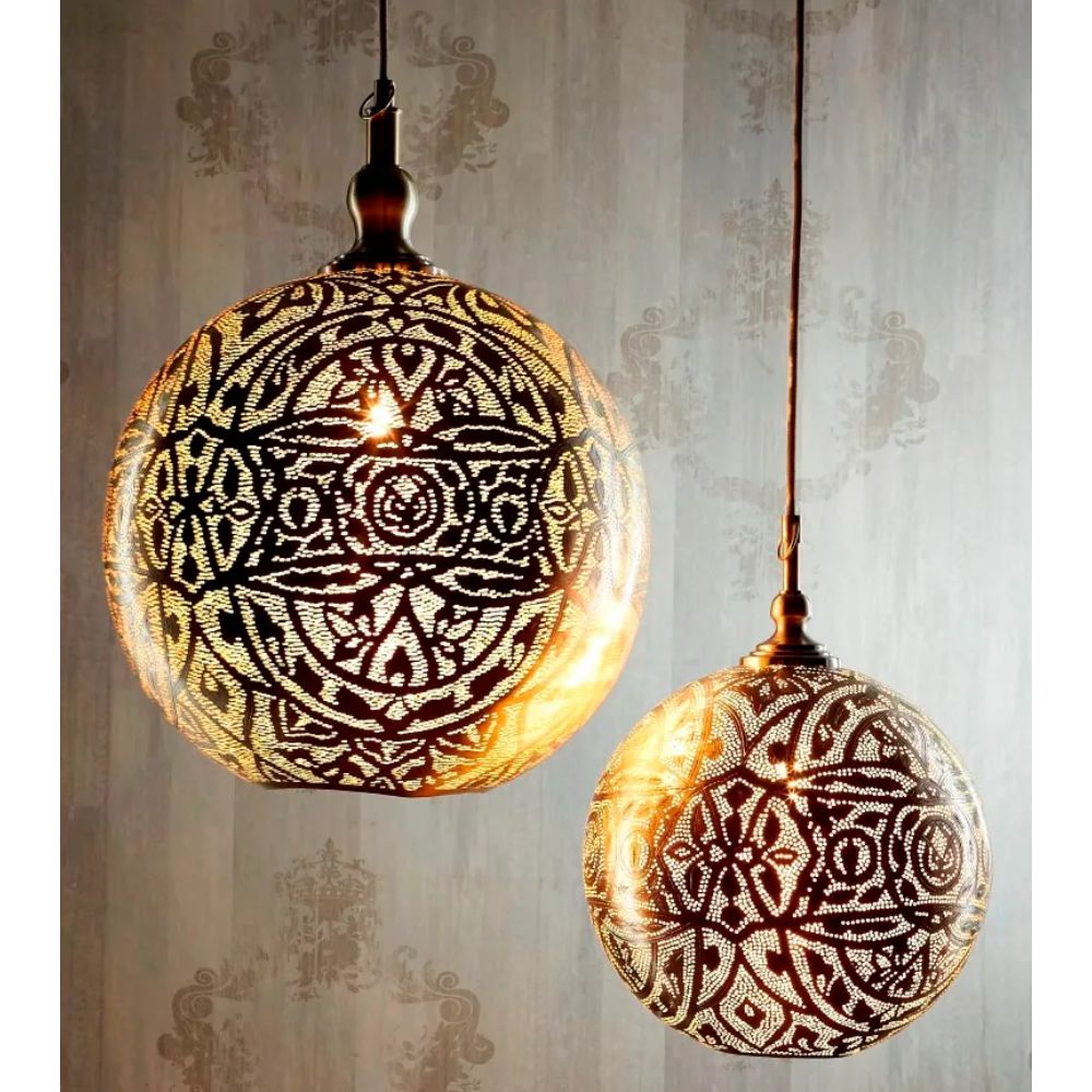 Emac & Lawton MOROCCAN Pendant - 1 Light Ball-Emac & Lawton-Ozlighting.com.au