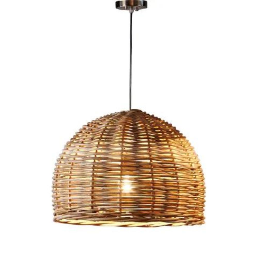 Emac & Lawton RATTAN Pendant - 1 Light Rattan-Emac & Lawton-Ozlighting.com.au