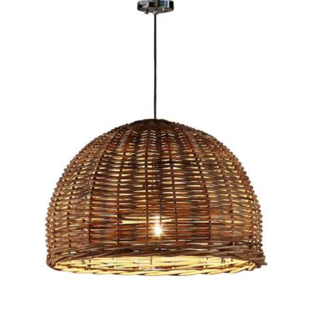 Emac & Lawton RATTAN Pendant - 1 Light Rattan-Emac & Lawton-Ozlighting.com.au