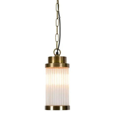 Emac & Lawton ROTTERDAM - 25W Antique Brass Ceiling Pendant-Emac & Lawton-Ozlighting.com.au