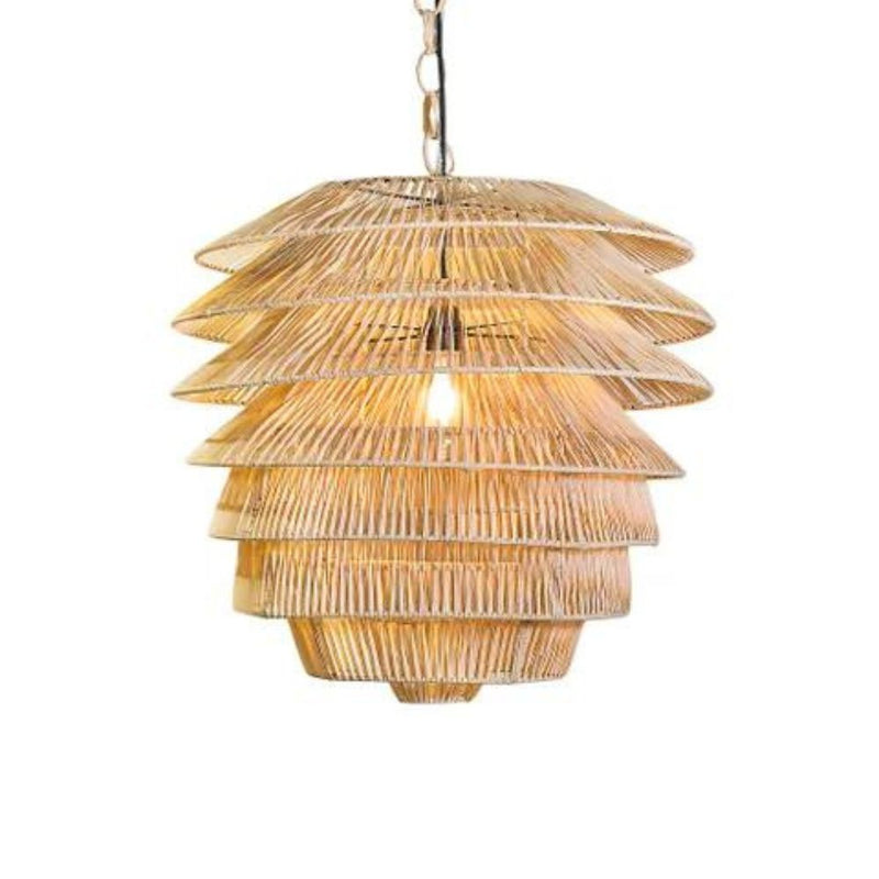 Emac & Lawton SABA - 25W Rattan Ceiling Pendant-Emac & Lawton-Ozlighting.com.au