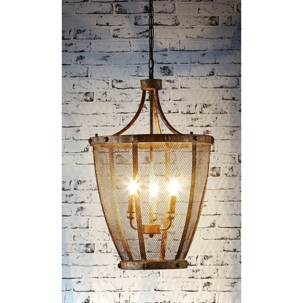 Emac & Lawton SAINT REMY Pendant - 3 Light, Rust-Emac & Lawton-Ozlighting.com.au
