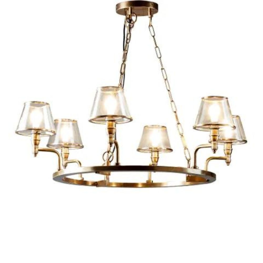 Emac & Lawton SIENNA Chandelier - Max. 40W 6 Light-Emac & Lawton-Ozlighting.com.au