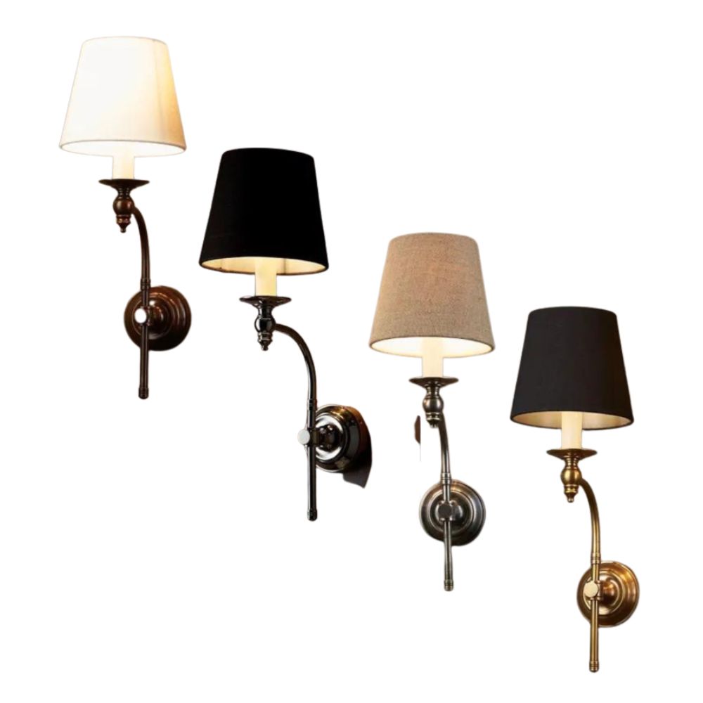 Emac & Lawton SOHO Wall Light Base - 40W, Curved-Emac & Lawton-Ozlighting.com.au