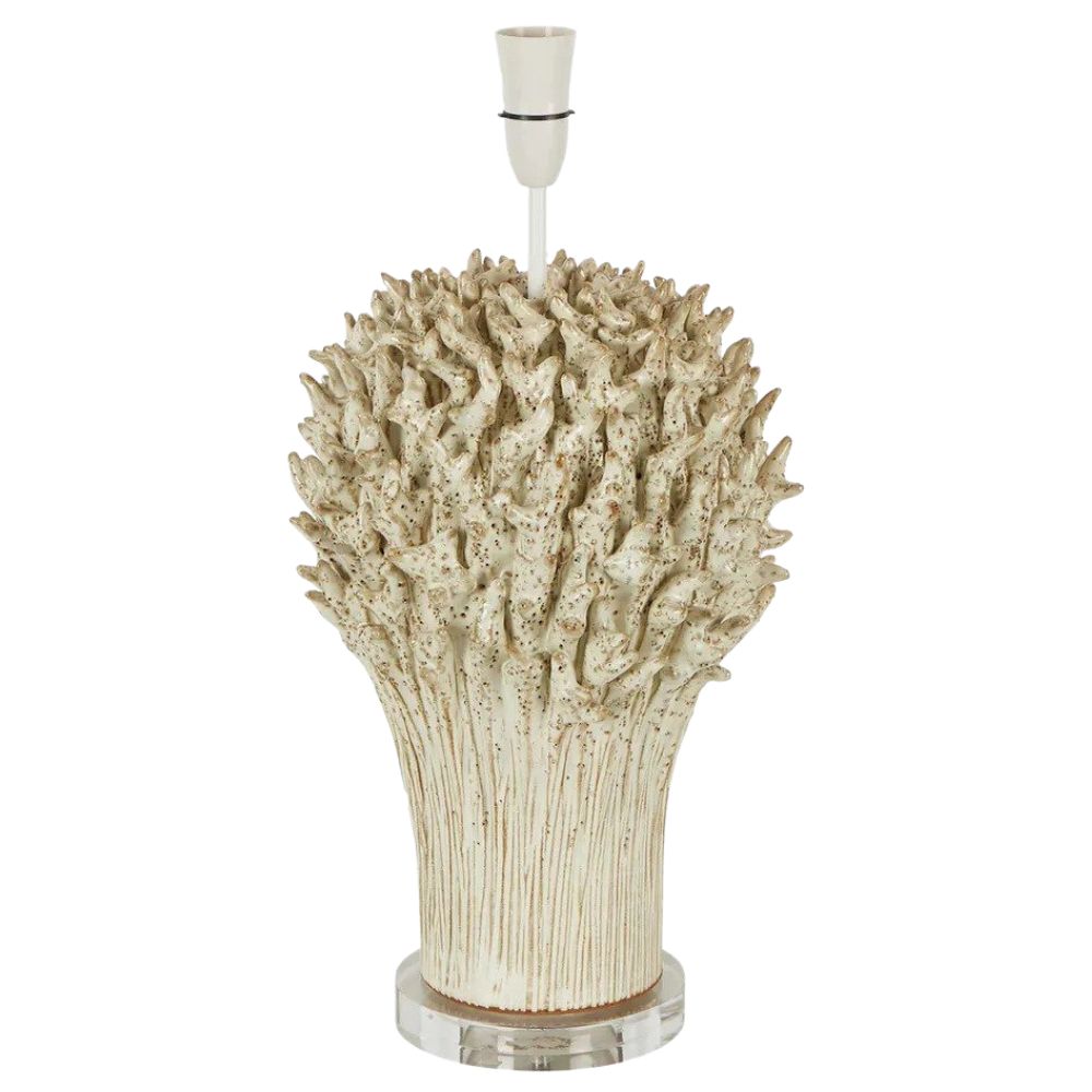 Emac & Lawton STAGHORN CORAL Table Lamp Base Only - 25W, Ceramic-Emac & Lawton-Ozlighting.com.au