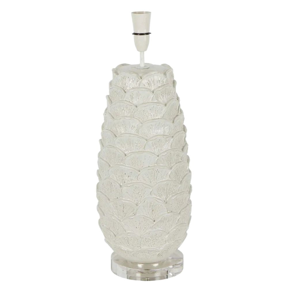 Emac & Lawton THURNTREE CORAL Table Lamp Base Only - 25W, Ceramic-Emac & Lawton-Ozlighting.com.au