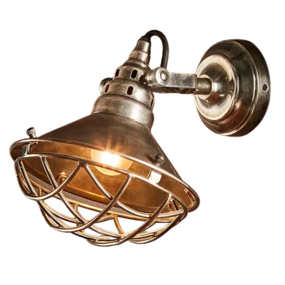 Emac & Lawton TWAIN - 25W Silver Wall Light-Emac & Lawton-Ozlighting.com.au