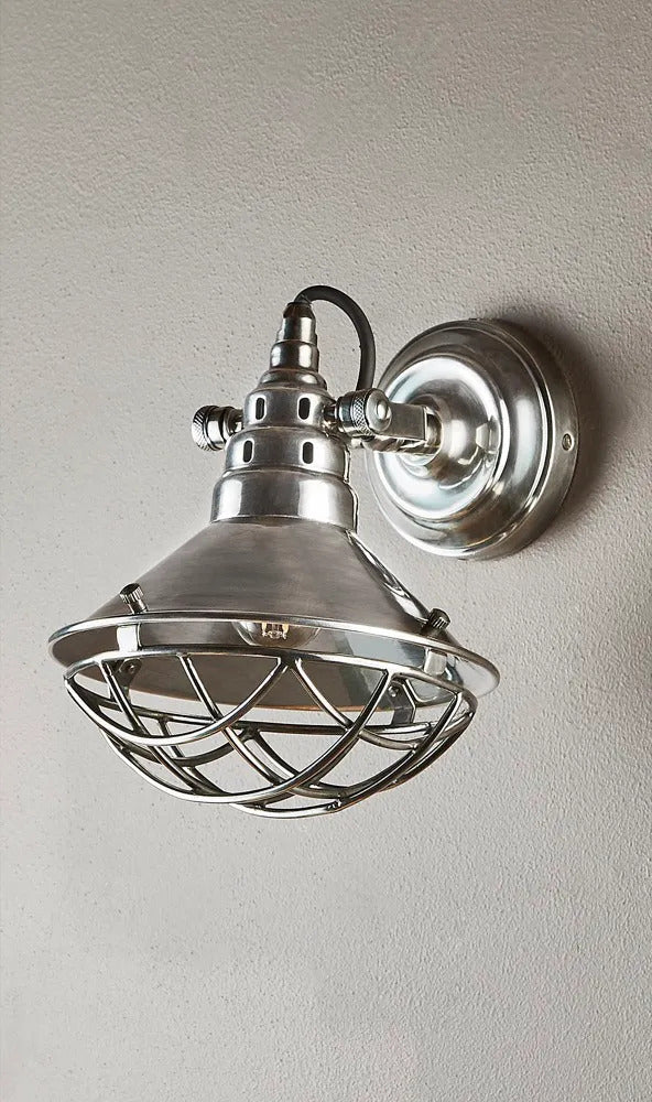 Emac & Lawton TWAIN - 25W Silver Wall Light-Emac & Lawton-Ozlighting.com.au