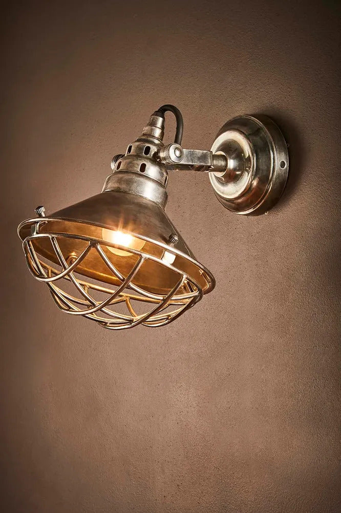 Emac & Lawton TWAIN - 25W Silver Wall Light-Emac & Lawton-Ozlighting.com.au