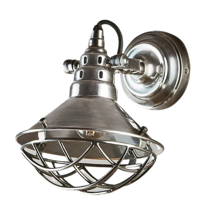 Emac & Lawton TWAIN - 25W Silver Wall Light-Emac & Lawton-Ozlighting.com.au
