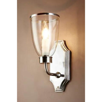 Emac & Lawton WESTBROOK - 25W Wall Light With Glass Shade-Emac & Lawton-Ozlighting.com.au