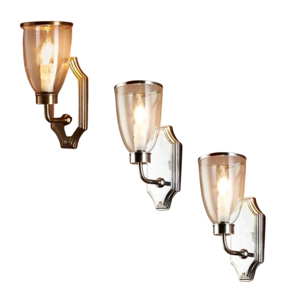 Emac & Lawton WESTBROOK Wall Light - Max. 40W, with Glass Shade-Emac & Lawton-Ozlighting.com.au