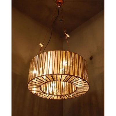 Emac & Lawton WHITNEY - 25W Brown Ceiling Pendant-Emac & Lawton-Ozlighting.com.au