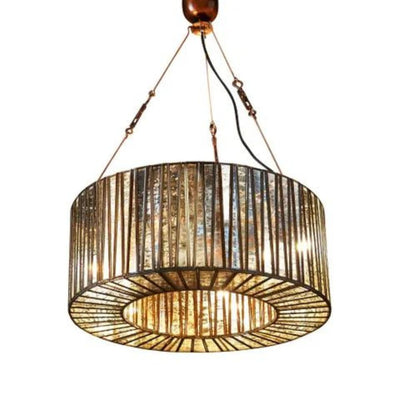 Emac & Lawton WHITNEY - 25W Brown Ceiling Pendant-Emac & Lawton-Ozlighting.com.au