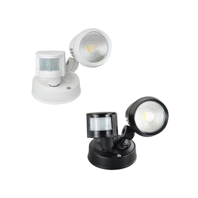 Energetic SECULITE-SINGLE-PIR - 10W LED Single Head Exterior Spotlight Security Light With Sensor IP54 - 5000K-Energetic Lighting-Ozlighting.com.au