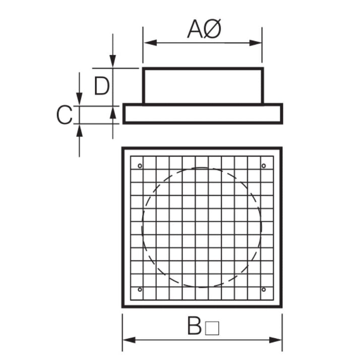 Fantech Trade ECG - Ceiling Grille-Fantech Trade-Ozlighting.com.au