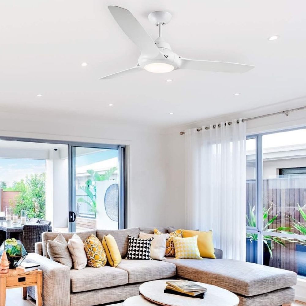 Fantech Trade FLAIR Ceiling Fan - 3 Blade 1473mm 58", Motor & LED Light-Fantech Trade-Ozlighting.com.au