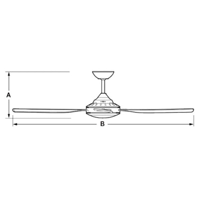 Fantech Trade QUINTON-48 - 4 Blade 1220mm 48" Ceiling Fan-Fantech Trade-Ozlighting.com.au