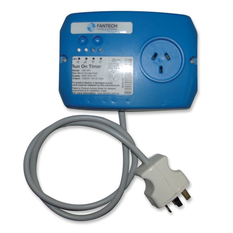 Fantech Trade Run-on timer – 4 Pin Plug Supply-Fantech Trade-Ozlighting.com.au