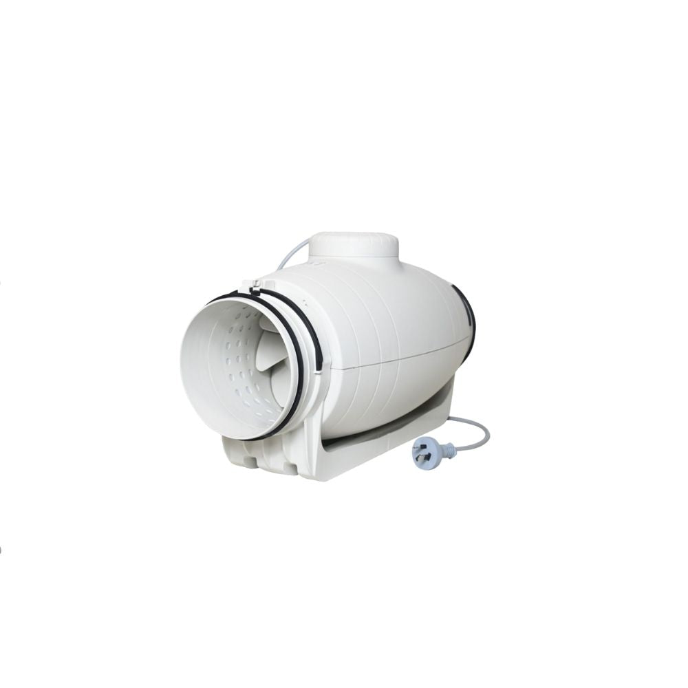 Fantech Trade TD SILENT Duct - 100/125/150/200, In-Line, Mounted Fan, IP44-Fantech Trade-Ozlighting.com.au