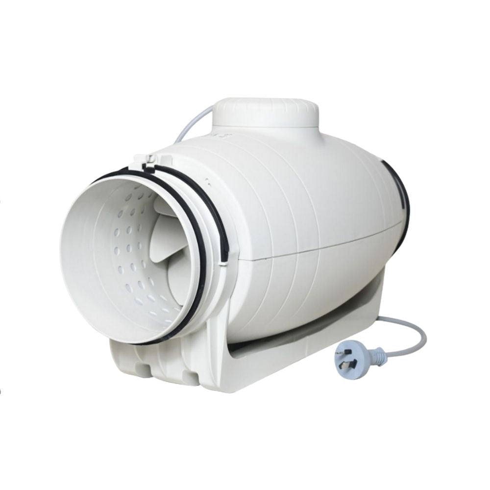 Fantech Trade TD SILENT Duct - 100/125/150/200, In-Line, Mounted Fan, IP44-Fantech Trade-Ozlighting.com.au