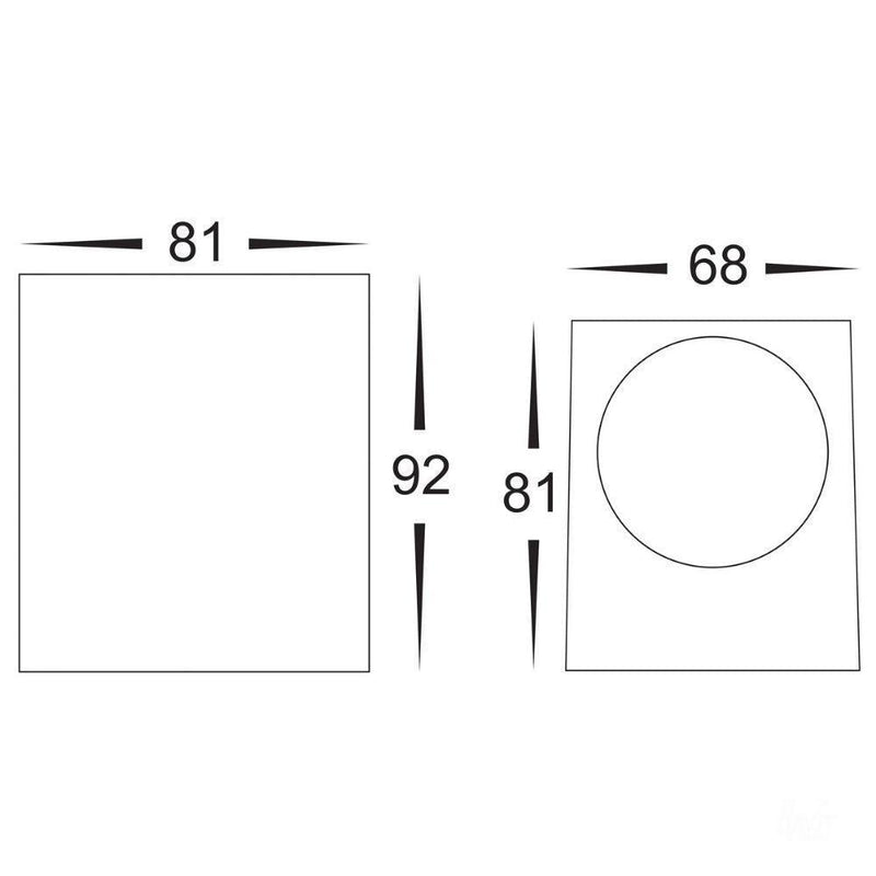 Havit ACCORD-DOWN-TRI - 5W LED GU10 Tri-Colour Modern Exterior Down Only Wall Light IP54-Havit Lighting-Ozlighting.com.au