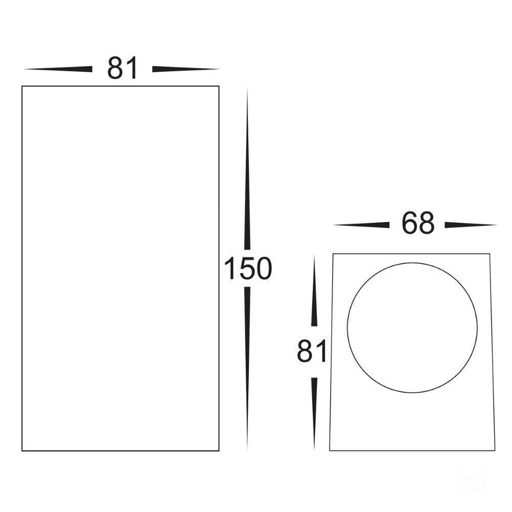 Havit ACCORD-UP/DOWN-TRI - 2x5W LED GU10 Tri-Colour Modern Exterior Up/Down Wall Light IP54-Havit Lighting-Ozlighting.com.au