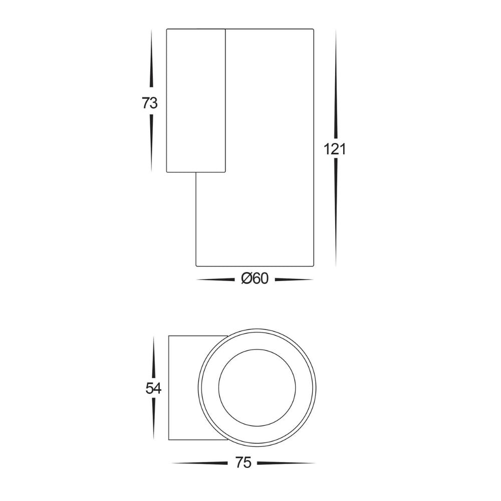 Havit ARIES LED Wall Light - 6W, IP65, Fixed Down-Havit Lighting-Ozlighting.com.au