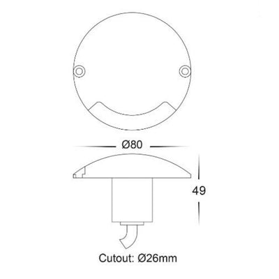 Havit DOME - Deck Lights 12V - DRIVER REQUIRED-Havit Lighting-Ozlighting.com.au