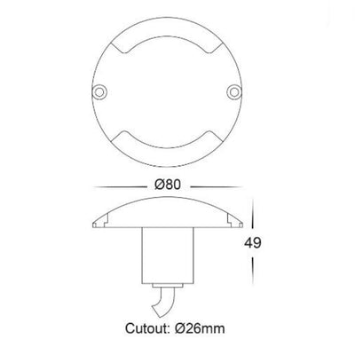 Havit DOME - Deck Lights 12V - DRIVER REQUIRED-Havit Lighting-Ozlighting.com.au