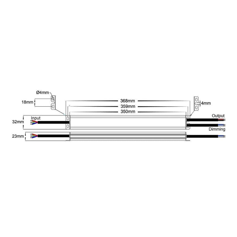 Havit DRIVER-WP - 12/24V 150W Triac+0-1/10V Dimmable Constant Voltage Weatherproof LED Driver IP66-Havit Lighting-Ozlighting.com.au