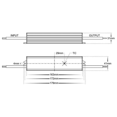 Havit DRIVER-WP - 12V DC 20/30/60/100W Constant Voltage IP66 Weatherproof LED Driver-Havit Lighting-Ozlighting.com.au