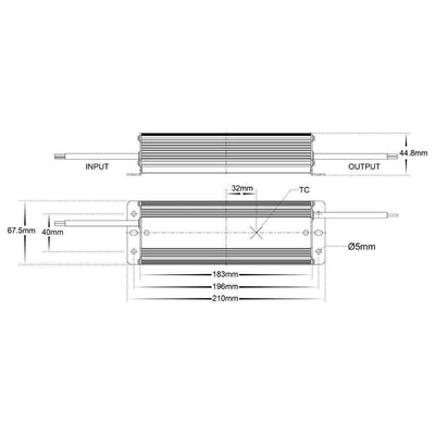 Havit DRIVER-WP - 12V DC 20/30/60/100W Constant Voltage IP66 Weatherproof LED Driver-Havit Lighting-Ozlighting.com.au