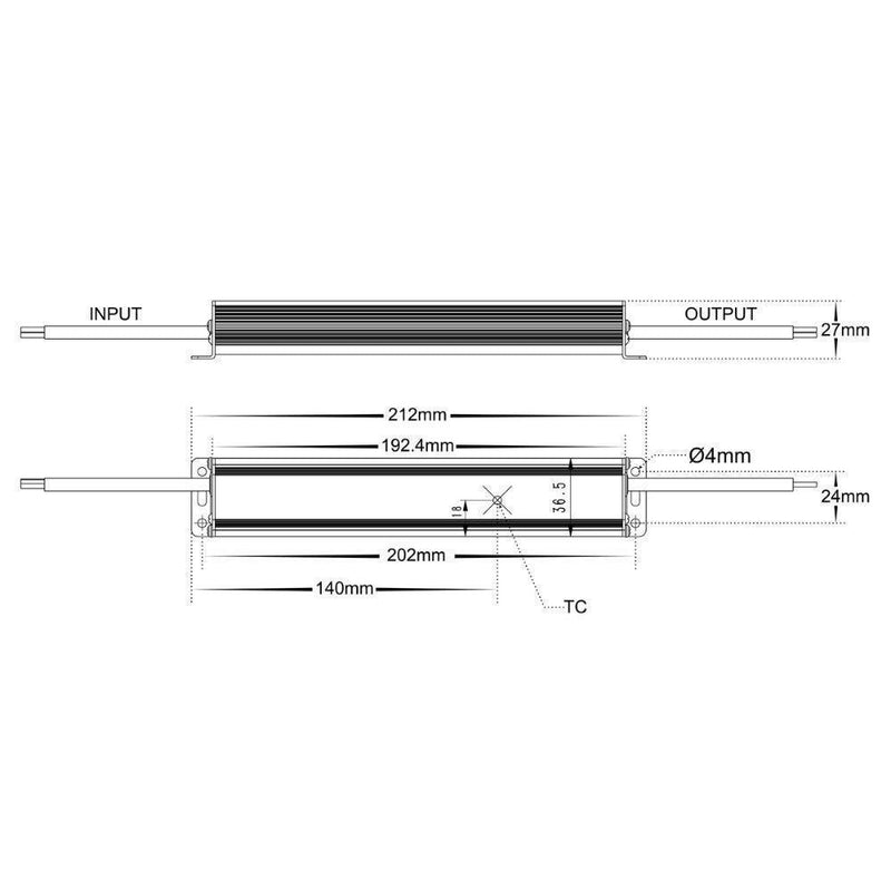 Havit DRIVER-WP - 12V/24V DC 30/60/100/150/200/275/300W Constant Voltage Weatherproof LED Driver IP66-Havit Lighting-Ozlighting.com.au