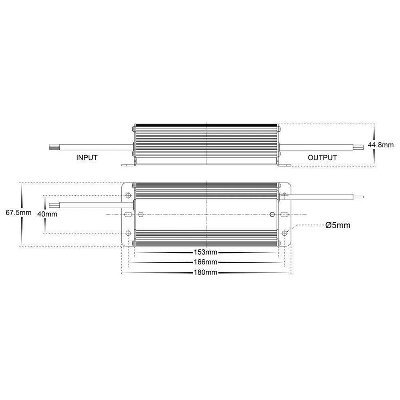 Havit DRIVER-WP - 12V/24V DC 30/60/100/150/200/275/300W Constant Voltage Weatherproof LED Driver IP66-Havit Lighting-Ozlighting.com.au