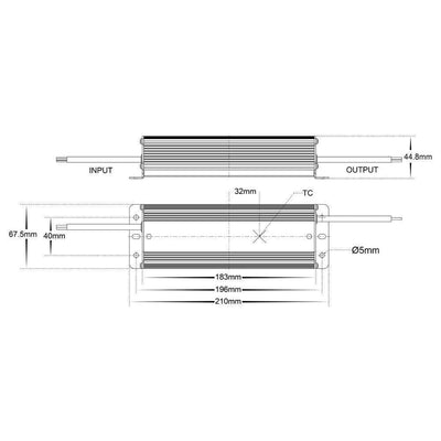 Havit DRIVER-WP - 12V/24V DC 30/60/100/150/200/275/300W Constant Voltage Weatherproof LED Driver IP66-Havit Lighting-Ozlighting.com.au