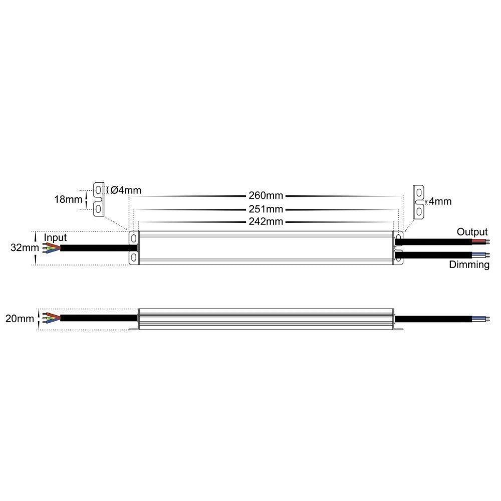 Havit DRIVER-WP-DIM LED Driver - 12V/24V DC 30/60/100W TRIAC+0/1-10V Dimmable Weatherproof IP66-Havit Lighting-Ozlighting.com.au